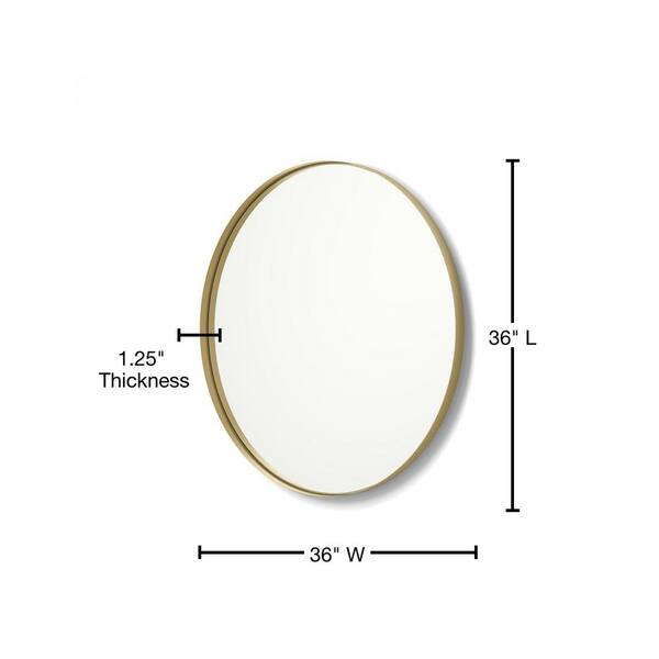 better bevel 36 in. x 36 in. Framed Round Bathroom Vanity
