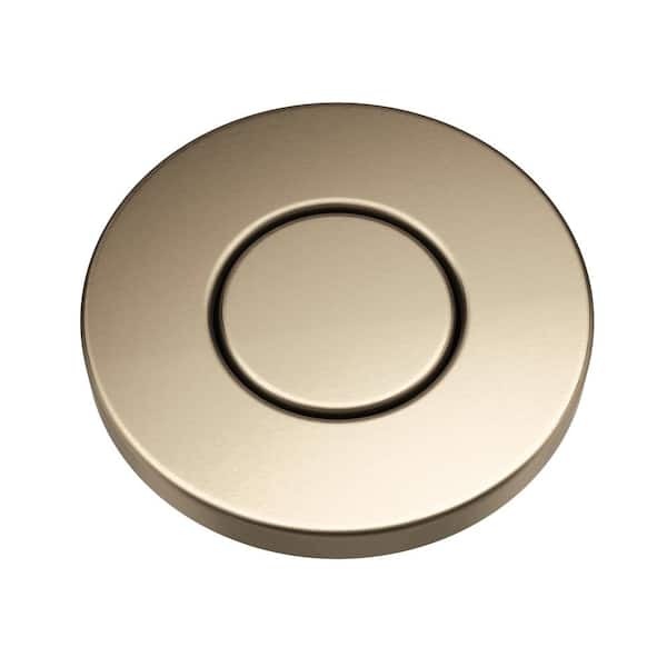 KRAUS Flat-Top Garbage Disposal Air Switch Button in Spot-Free Antique Champagne Bronze