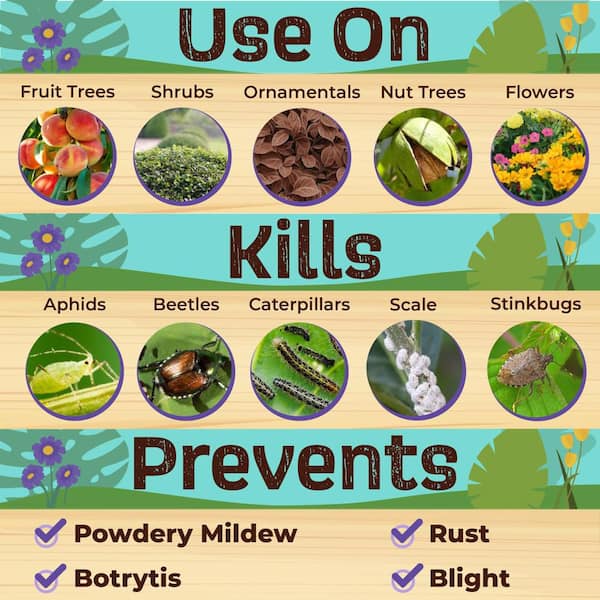 Captain Jack's Fruit Tree Spray, 16 oz. Concentrate, Insect and Disease Control Spray for Organic Gardening