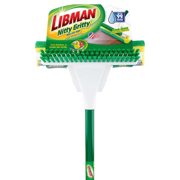 Libman No Knees Floor Scrub Brush with Steel Handle 122 - The Home Depot