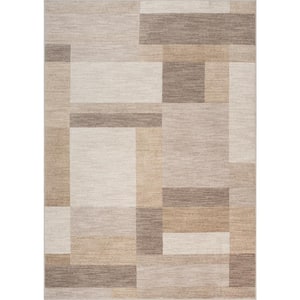 Luxe Layers Taupe 5 ft. x 7 ft.  Area Rug