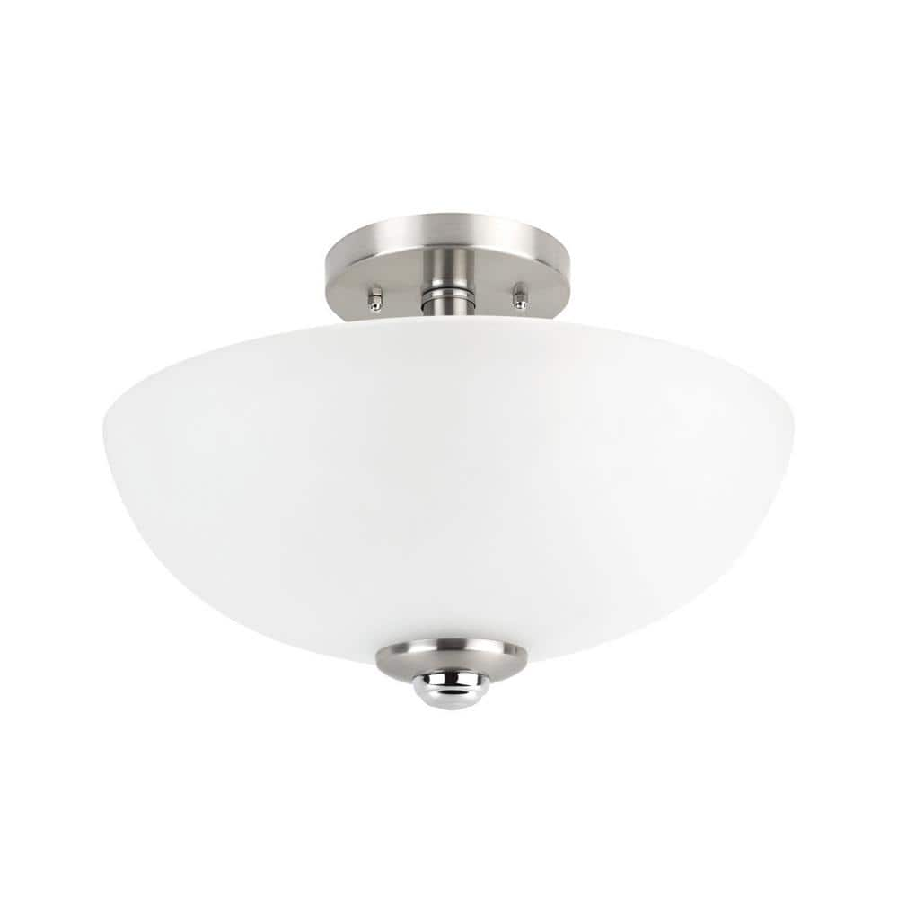 two light semi flush mount