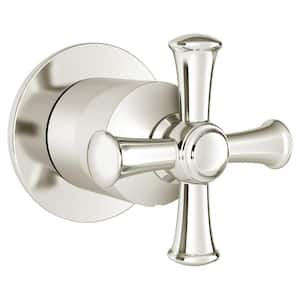 Delancey Cross 1-Handle Diverter Valve Trim Kit in Polished Nickel (Valve Not Included)