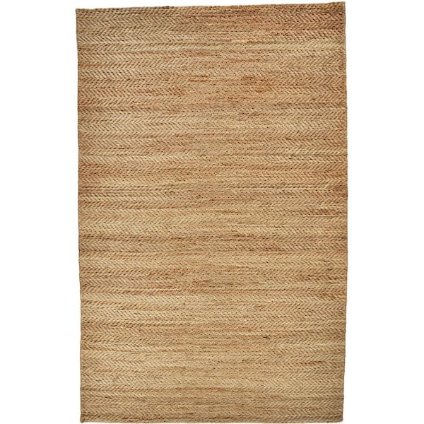Weave & Wander Knox Biscuit Tan 4 ft. x 6 ft. Solid Color Polyester
