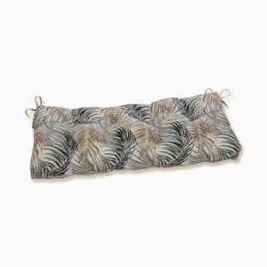 Tropical Rectangular Outdoor Bench Cushion in Black