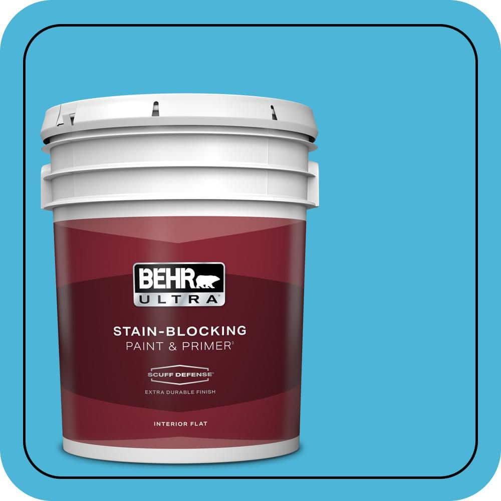 5 gal. #P490-4 Aztec Sky Extra Durable Flat Interior Paint & Primer price history on PriceWatchPro