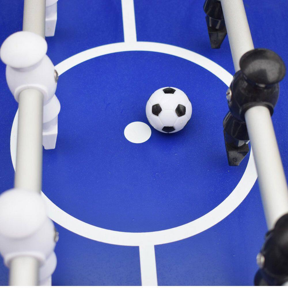 Highlander 55'' White Outdoor Foosball Table with Aluminum Rods