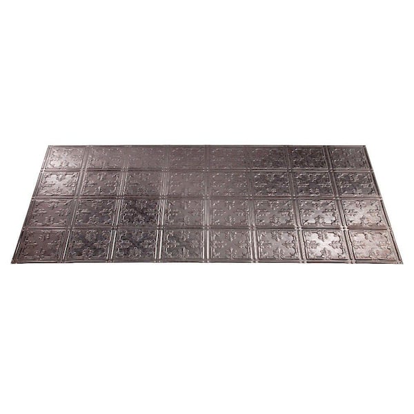 Fasade Traditional 10 2 ft. x 4 ft. Galvanized Steel Lay-in Ceiling Tile