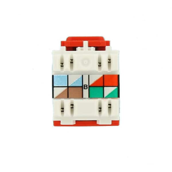 Leviton QuickPort Extreme CAT 6 Connector with T568A/B Wiring