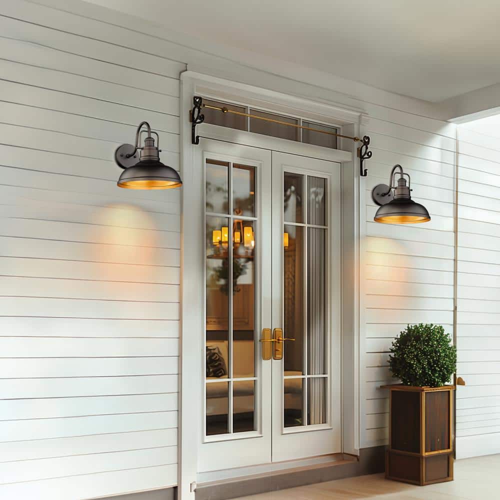 11" Oil Rubbed Bronze Gooseneck Barn Light Sconce