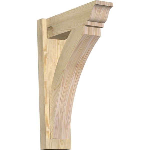Ekena Millwork 6 in. x 26 in. x 18 in. Douglas Fir Thorton Traditional Rough Sawn Outlooker