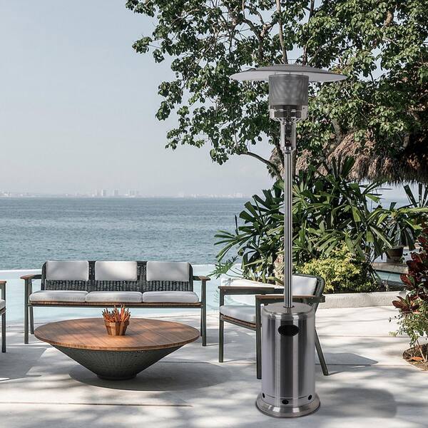 48000BTU Patio Heater Standing 87 in. Propane Gas Heater with