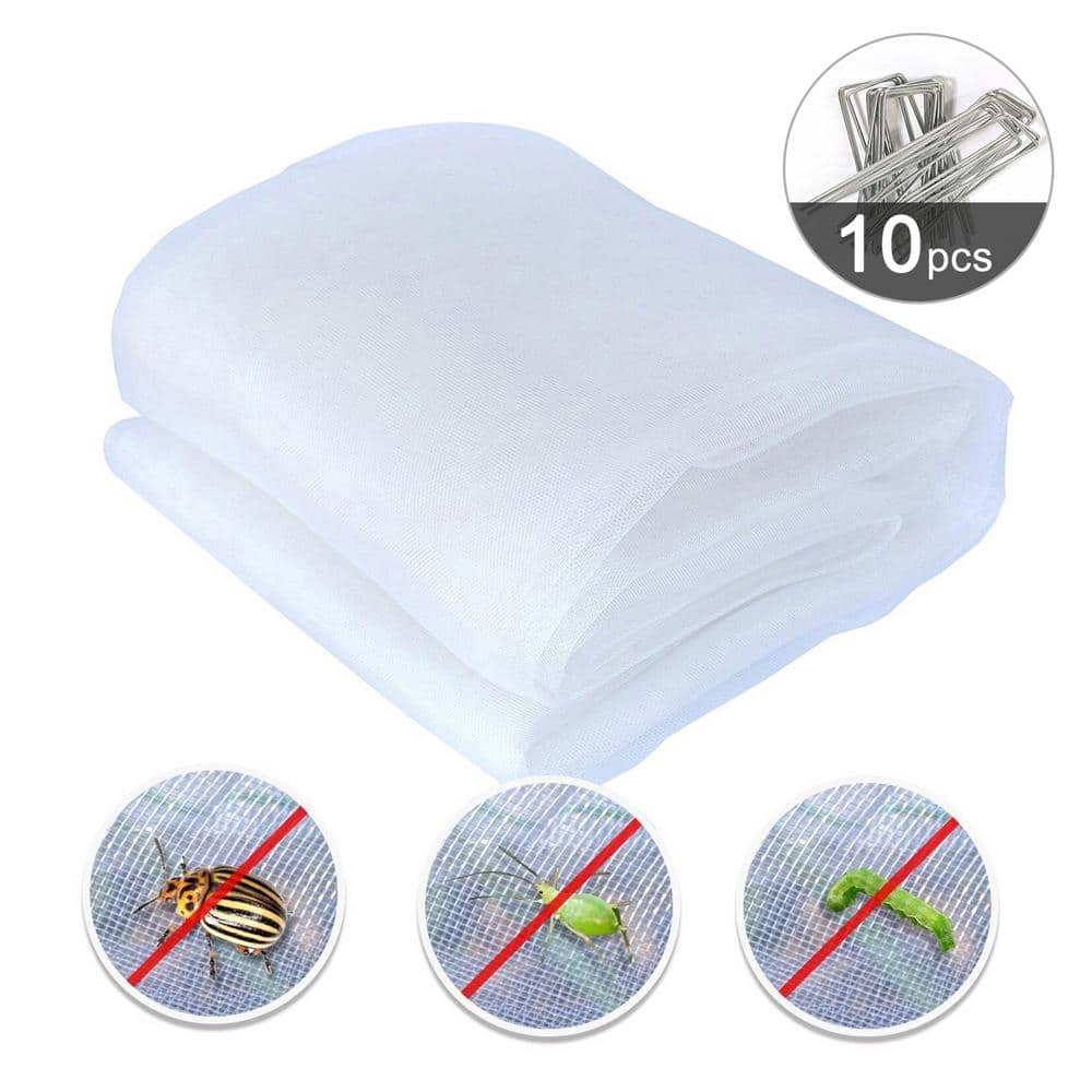 8 ft. x 10 ft. Outdoor Insect Barrier Netting Biological Pest Control for B