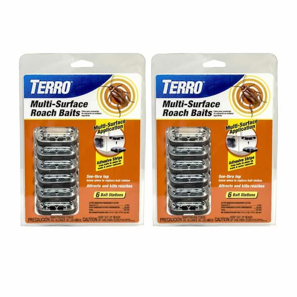 TERRO Multi-Surface Roach Baits (2-pack) T500SR - The Home Depot
