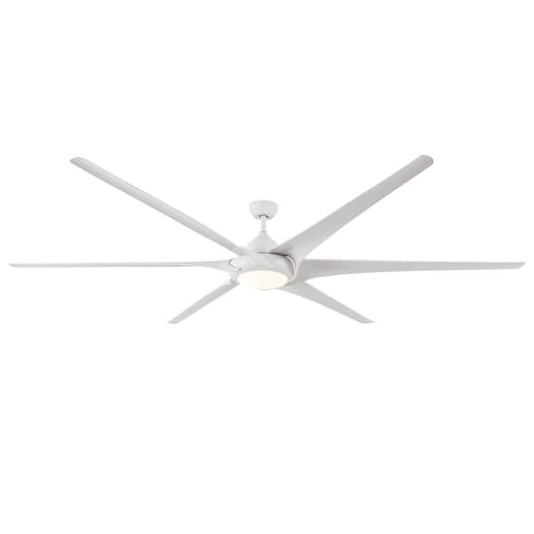 Keazile 100 in. Indoor White Ceiling Fan with Remote Control and Reversible Motor
