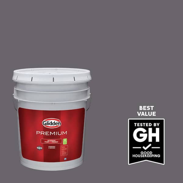 Glidden Premium 5 gal. #PPG1003-6 Cracked Slate Eggshell Interior Latex Paint