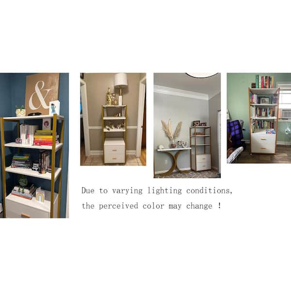 TRIBESIGNS WAY TO ORIGIN Kaduna 23.6 in. Wide White and Gold