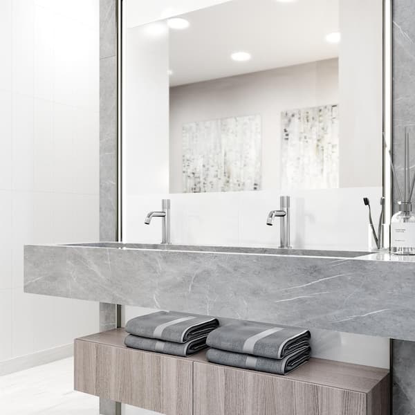 Apollo Button Operated Single Hole Bathroom Faucet in Chrome