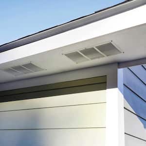 16 in. x 8 in. White Aluminum Under Eave Soffit Vent