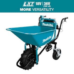 18-Volt X2 LXT Lithium-Ion Brushless Cordless Power-Assisted Wheelbarrow (Tool-Only) with Steel Bucket