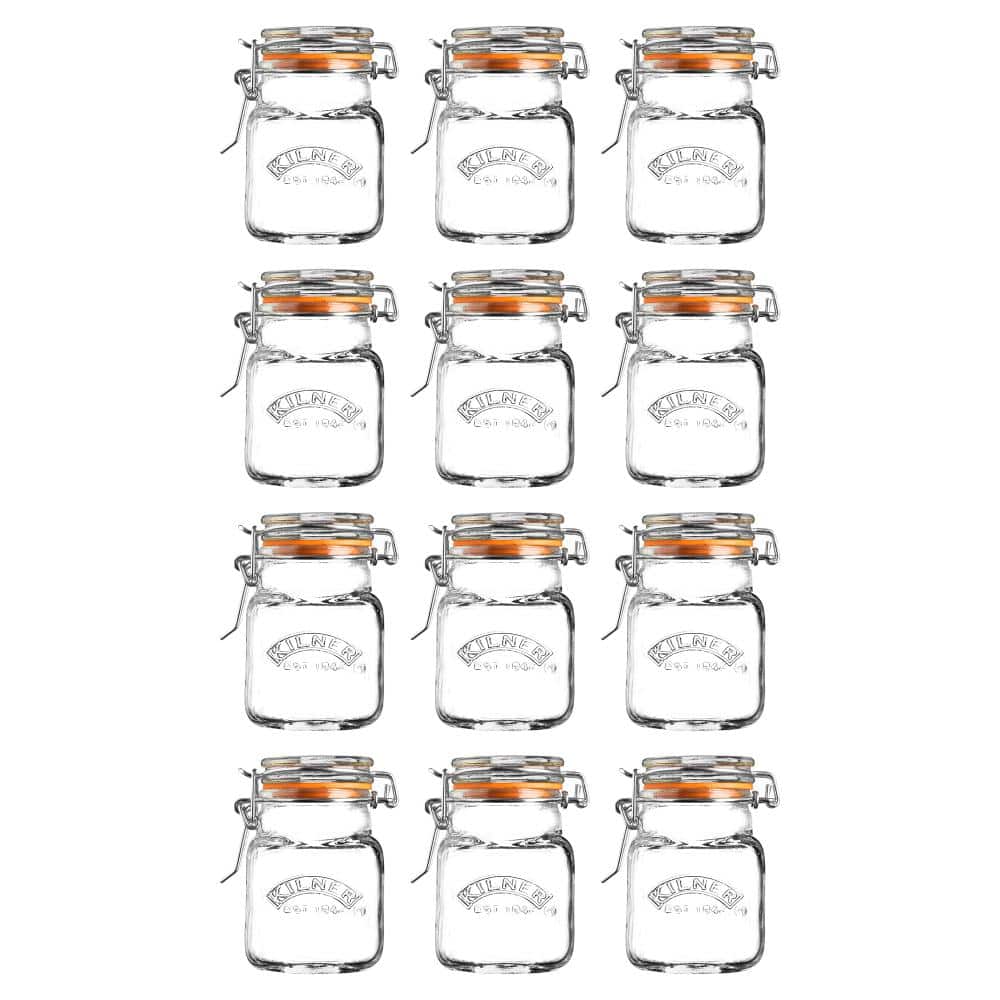 Magnetic Spice Jars, Kilner, Small Empty Jars Set of 4 Jars Keep