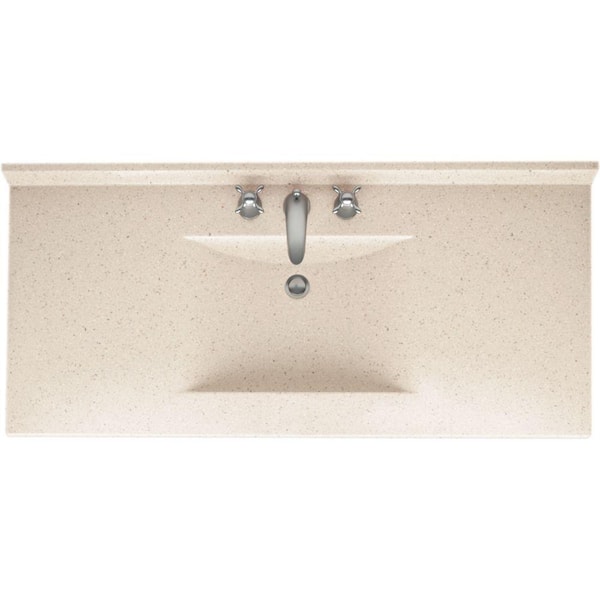 Swan Contour 49 in. W x 22 in. D Solid Surface Vanity Top with Sink in Tahiti Desert