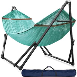 10 ft. Free Standing Camping Hammock with Stand in Light Green