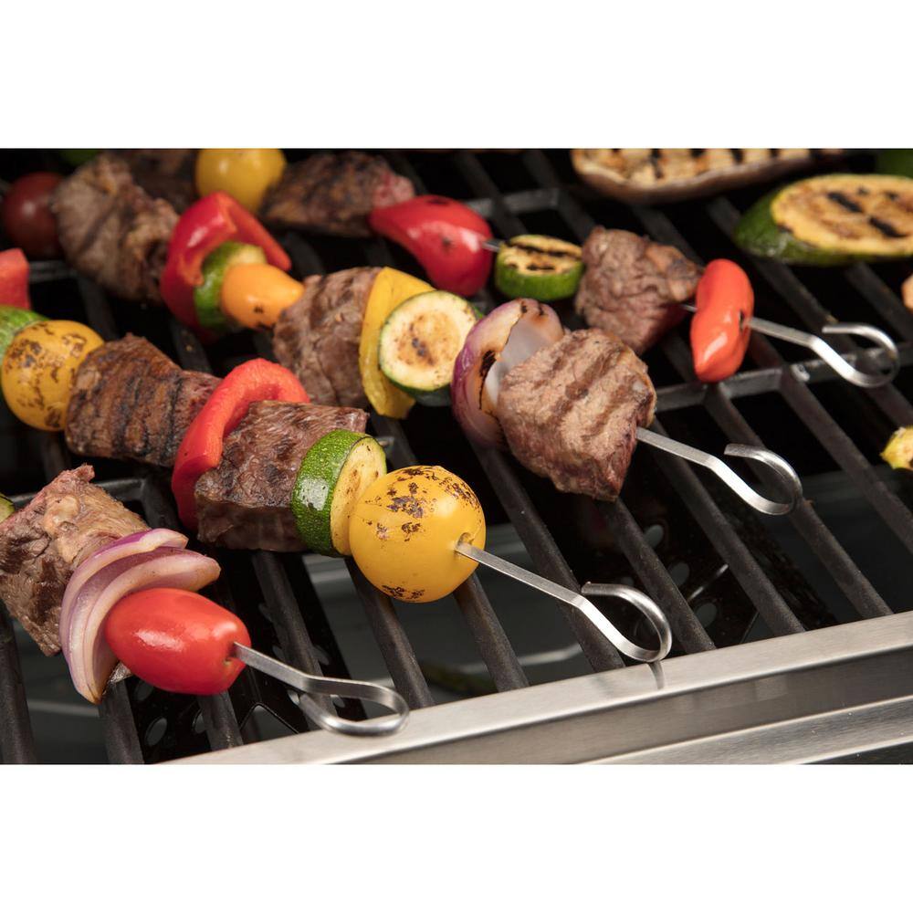 13-Piece Stainless Steel Grill Tool Set with Bamboo Handles
