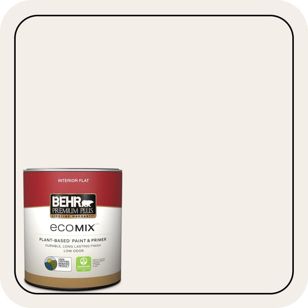 1 qt. #ECC-56-2 White Feather Flat EcoMix Plant-Based Interior Paint & Primer price history on PriceWatchPro