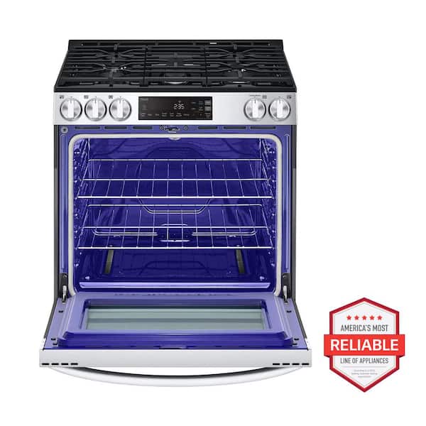30 in. Slide-In Gas Range with 5-Elements in Stainless Steel