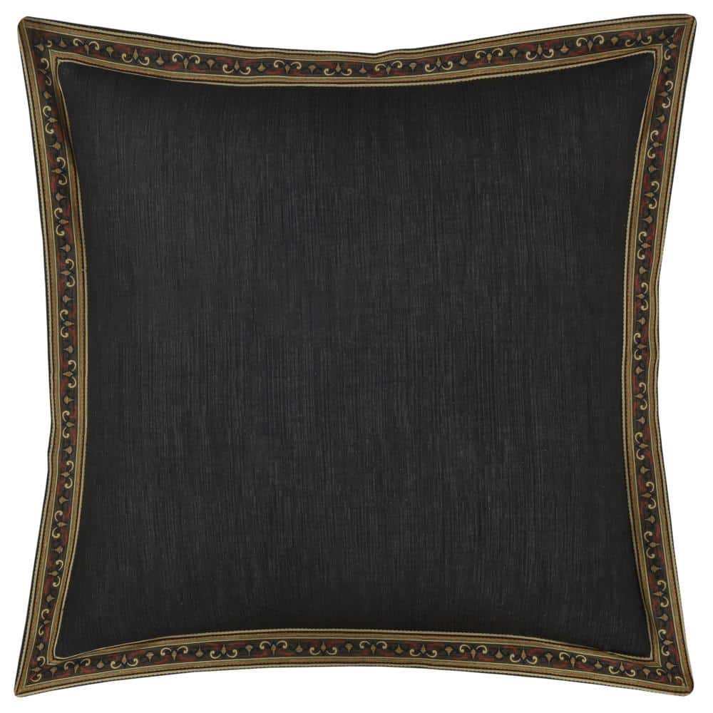 Maria Black Cotton Euro Sham 26 x 26 in.