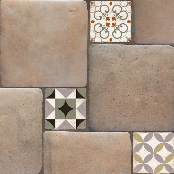Benisa Marelle Teja with Aida Taco 12 in. x 18 in. Porcelain Floor and Wall Tile (13.97 sq. ft. /Case)