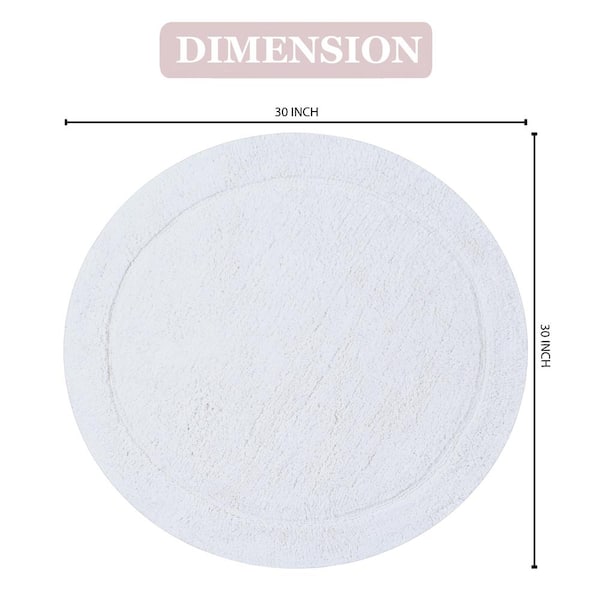 White round deals bathroom rug