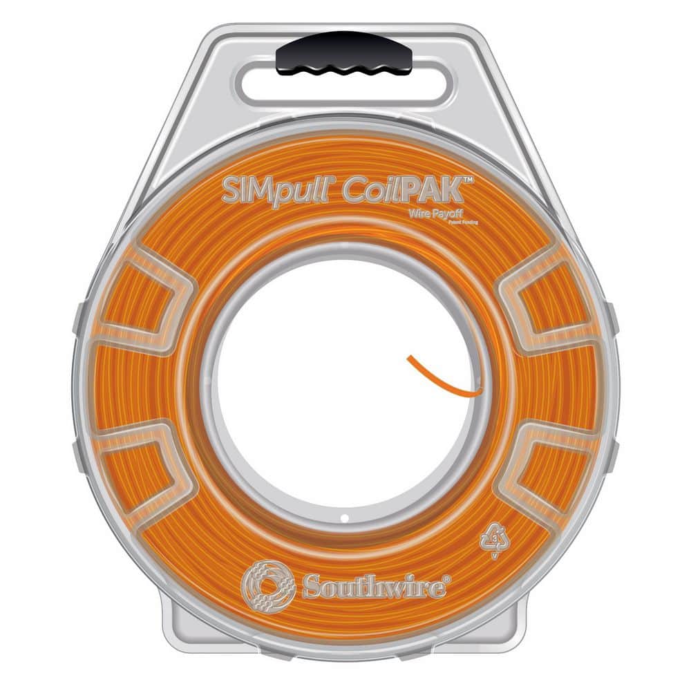 1000 ft. Orange/Gray Stripe 12/2 STR CU CoilPAK SIMpull THHN Wire price history on PriceWatchPro