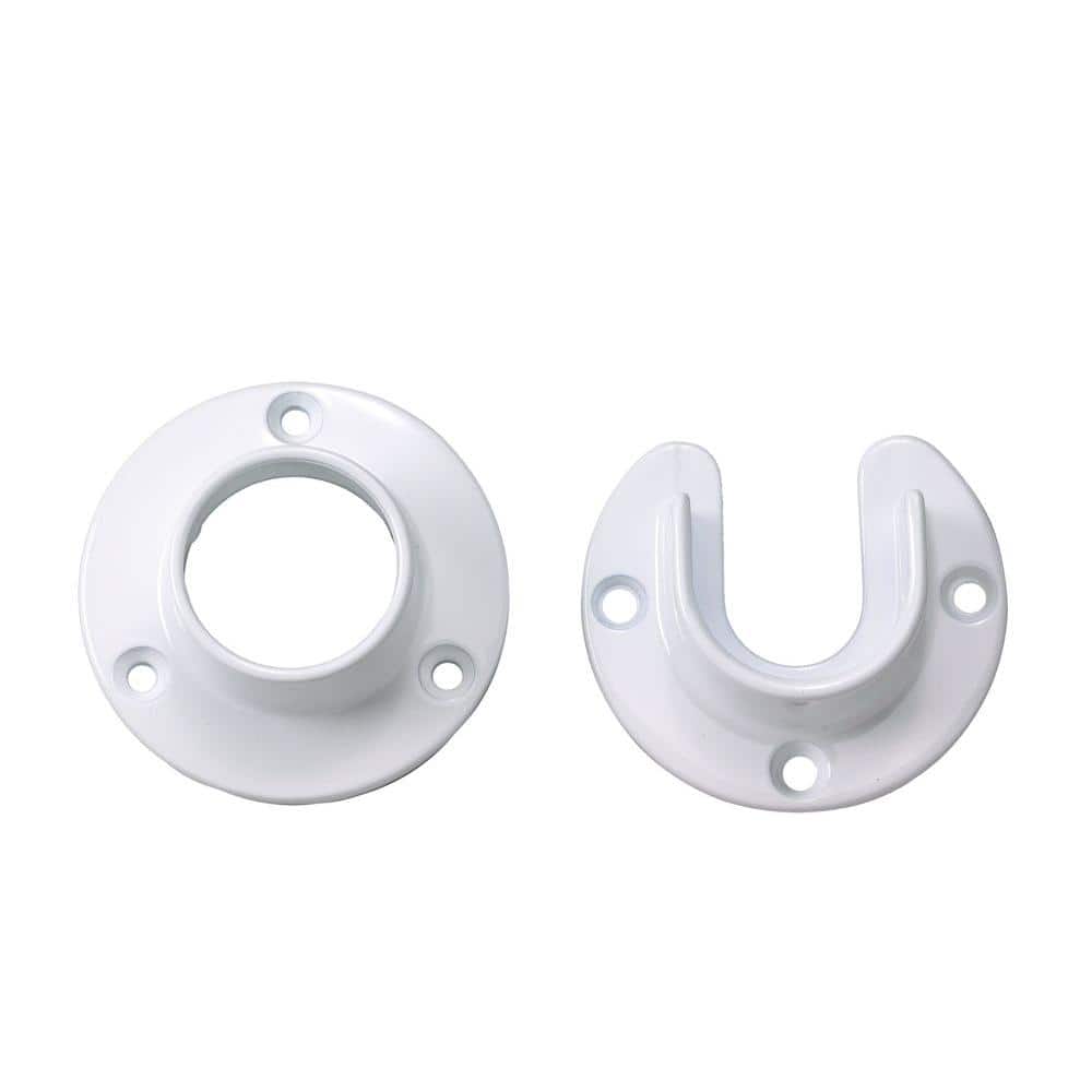 1-5/16 in. Powder Coated Steel White Finish Closet Flange Set of Pair price history on PriceWatchPro