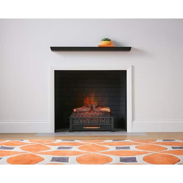 StyleWell Barkridge 20.5 in. Infrared Electric Fireplace Log Set Heater