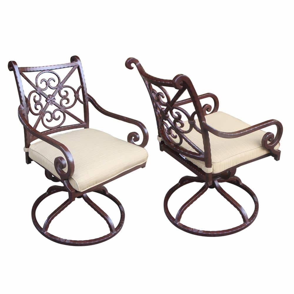 Mondawe Elegantly Crafted Aluminum Patio Swivel Outdoor Rocking Chair
