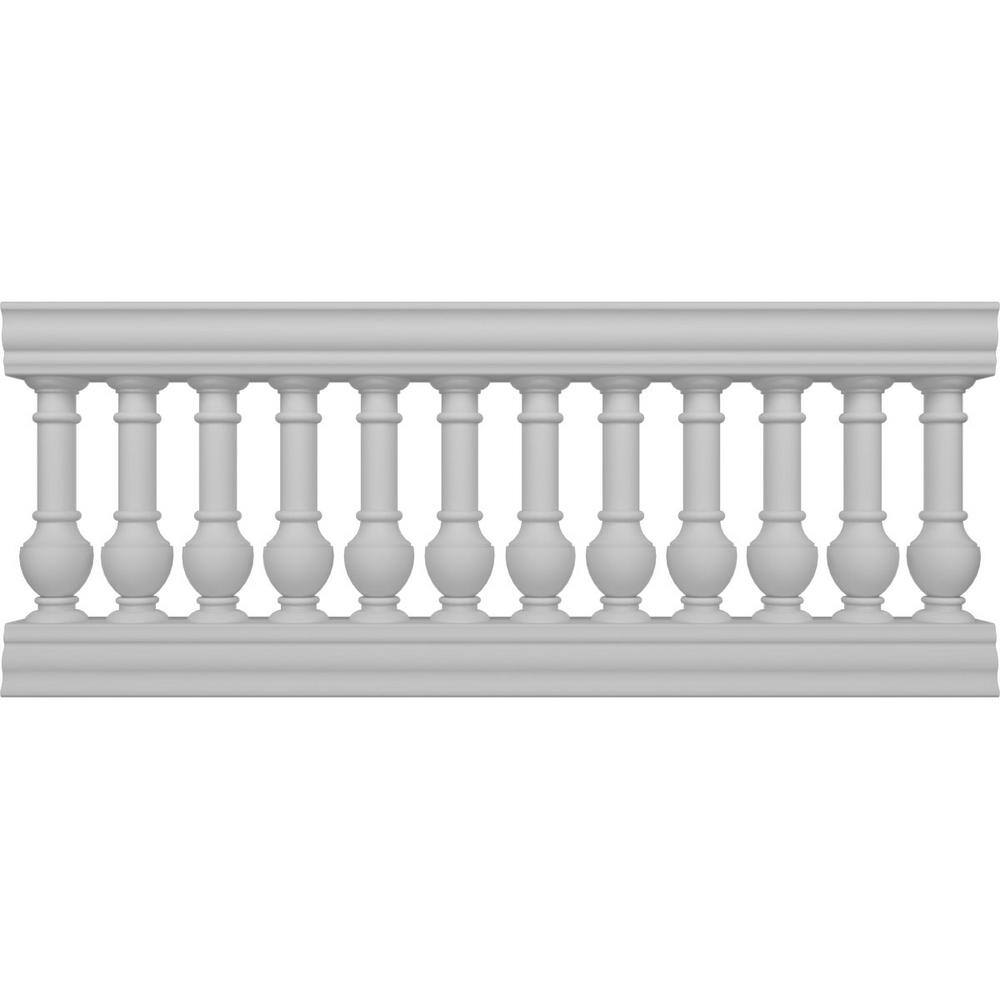 Ekena Millwork Fiberthane York Balustrade 72 in. L x 32 in. H ...