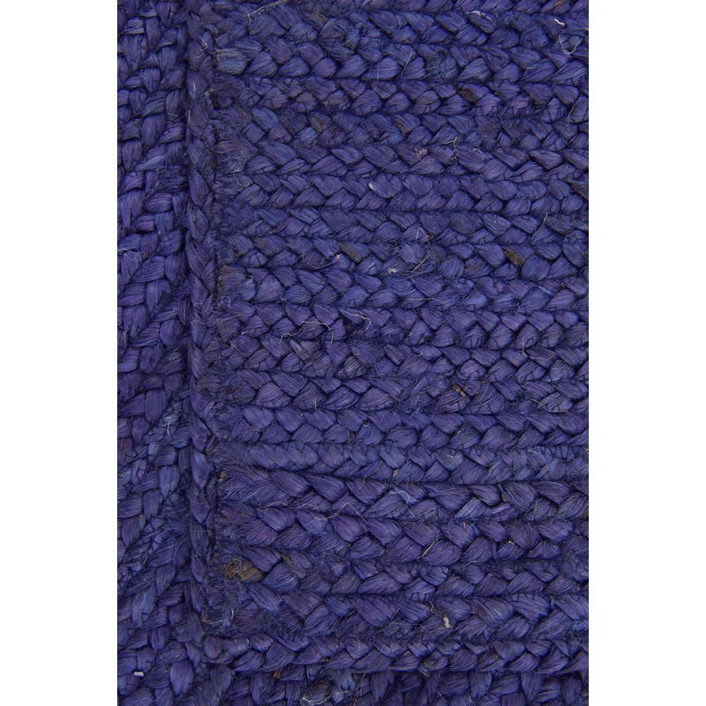 Handmade Navy Blue Braided Jute 5'x8' Indoor Rug