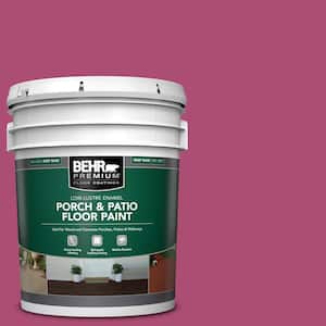 5 gal. #100B-7 Hot Pink Low-Lustre Enamel Interior/Exterior Porch and Patio Floor Paint