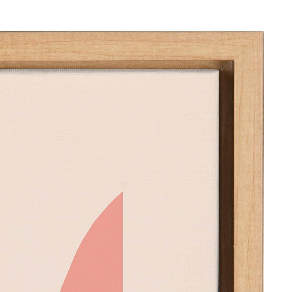 Rachel Lee Abstract Mid-Century Modern Canvas Print, 23x33, Natural Frame