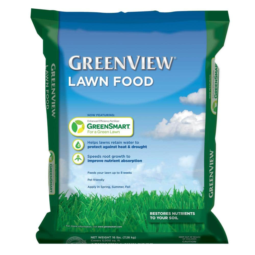 GreenView 16 lbs. Lawn Food, Covers 5,000 sq. ft. (22-0-4) 2131176 ...