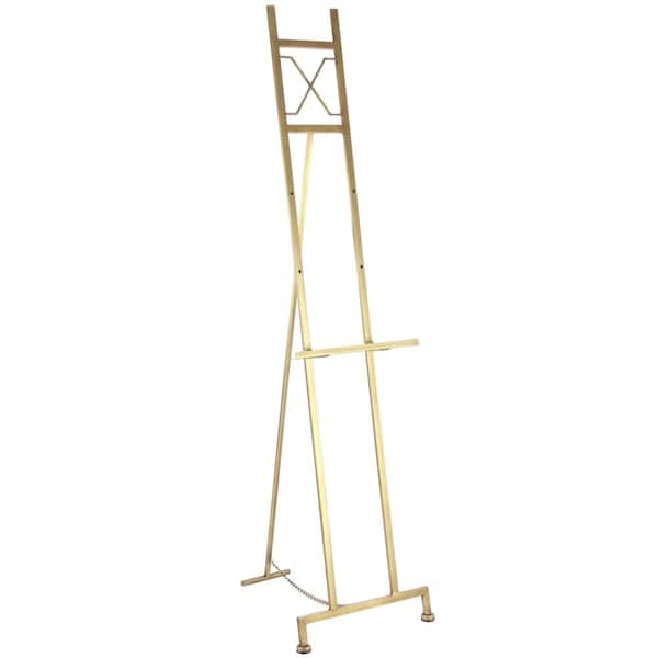 Litton Lane Gold Metal Large Free Standing Adjustable Display