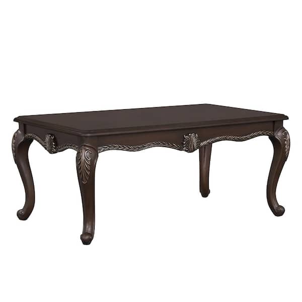 Acme Furniture Joy 48 in. Cherry Rectangle Wood Coffee Table