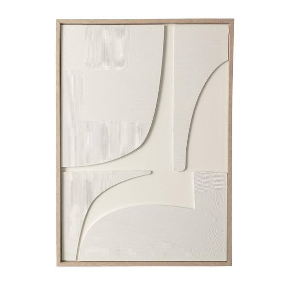 SULLIVANS Framed White Modern Wall Art, 27.5 in. x 19.75 in. N3157 ...