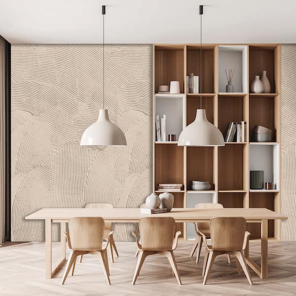 Stucco Arc Beige Wall Mural