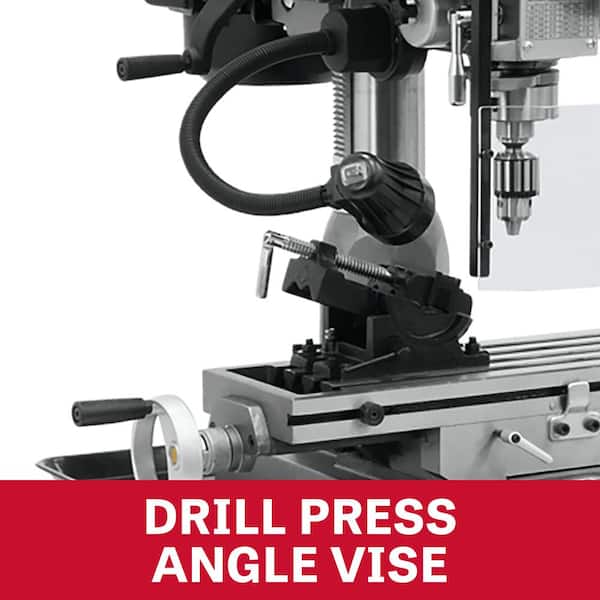 Jet 1 HP Milling/Drilling Machine with R8 Taper and Worklight, 12