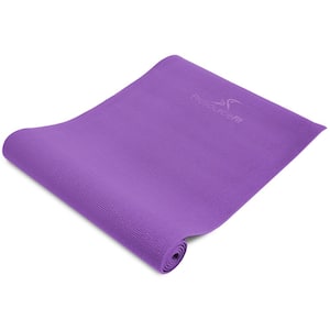 All Purpose Purple 72 in. x 24 in. x 0.25 in. Original Exercise Yoga Mat with Carrying Straps, Non Slip (12 sq. ft.)