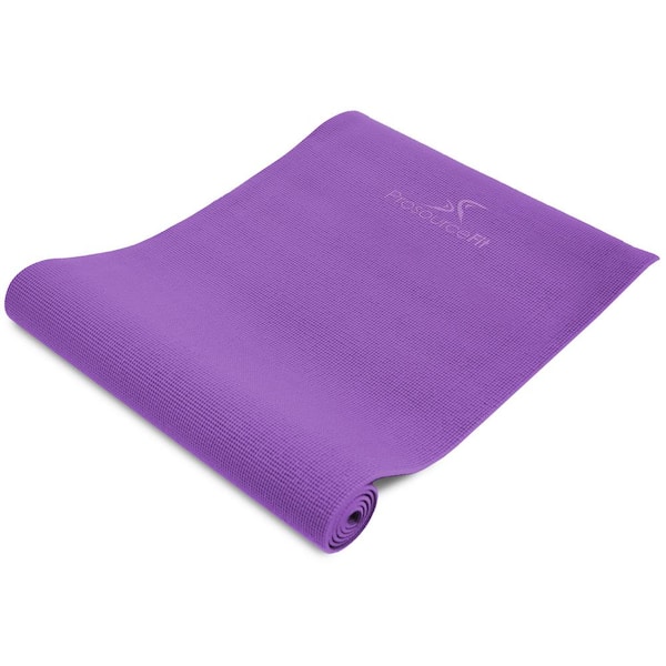 PROSOURCEFIT All Purpose Purple 72 in. x 24 in. x 0.25 in. Original Exercise Yoga Mat with Carrying Straps, Non Slip (12 sq. ft.)