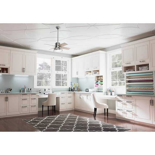 Loki 36 in. Integrated LED Indoor Polished Nickel Ceiling Fan with Light Kit